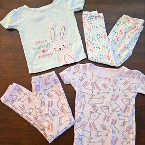 Girls 5T Bunny Pajamas